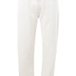 Elegant White Cotton Trousers