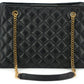 Elegant Quilted Nappa Leather Tote Bag