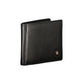 Sleek Black Leather Dual Compartment Wallet