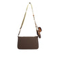 Jet Set Brown Signature PVC Crossbody Tech Attachment Bag Purse