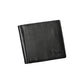 Elegant Black Leather Dual Compartment Wallet