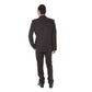 Chic Wool Blend Brown Suit for Men