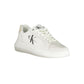 Chic White Lace-Up Sneakers with Contrast Details