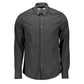 Sleek Slim Fit Long Sleeve Italian Collar Shirt