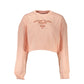 Chic Pink Fleece Crew Neck Sweatshirt