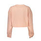 Chic Pink Fleece Crew Neck Sweatshirt