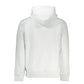 Chic White Embroidered Hoodie with Eco-Conscious Touch