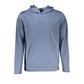 Elegant Blue Hooded Sweatshirt - Men's Sports Chic