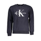 Crew Neck Fleece Sweatshirt in Blue