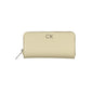 Elegant Beige Zip Wallet with RFID Blocking