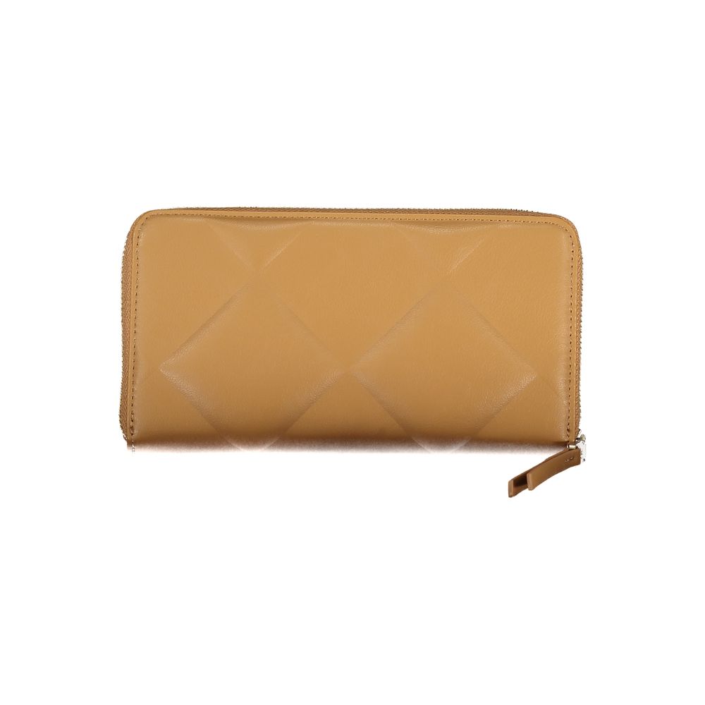 Elegant Brown Polyester Wallet with RFID Block