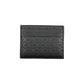 Sleek Black Card Holder with Contrast Detailing