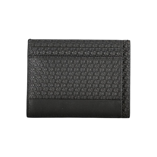 Elegant Leather Card Holder with Contrasting Details