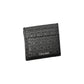 Sleek Black Card Holder with Contrast Detailing