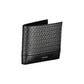 Sleek Black Leather Wallet with Contrast Details