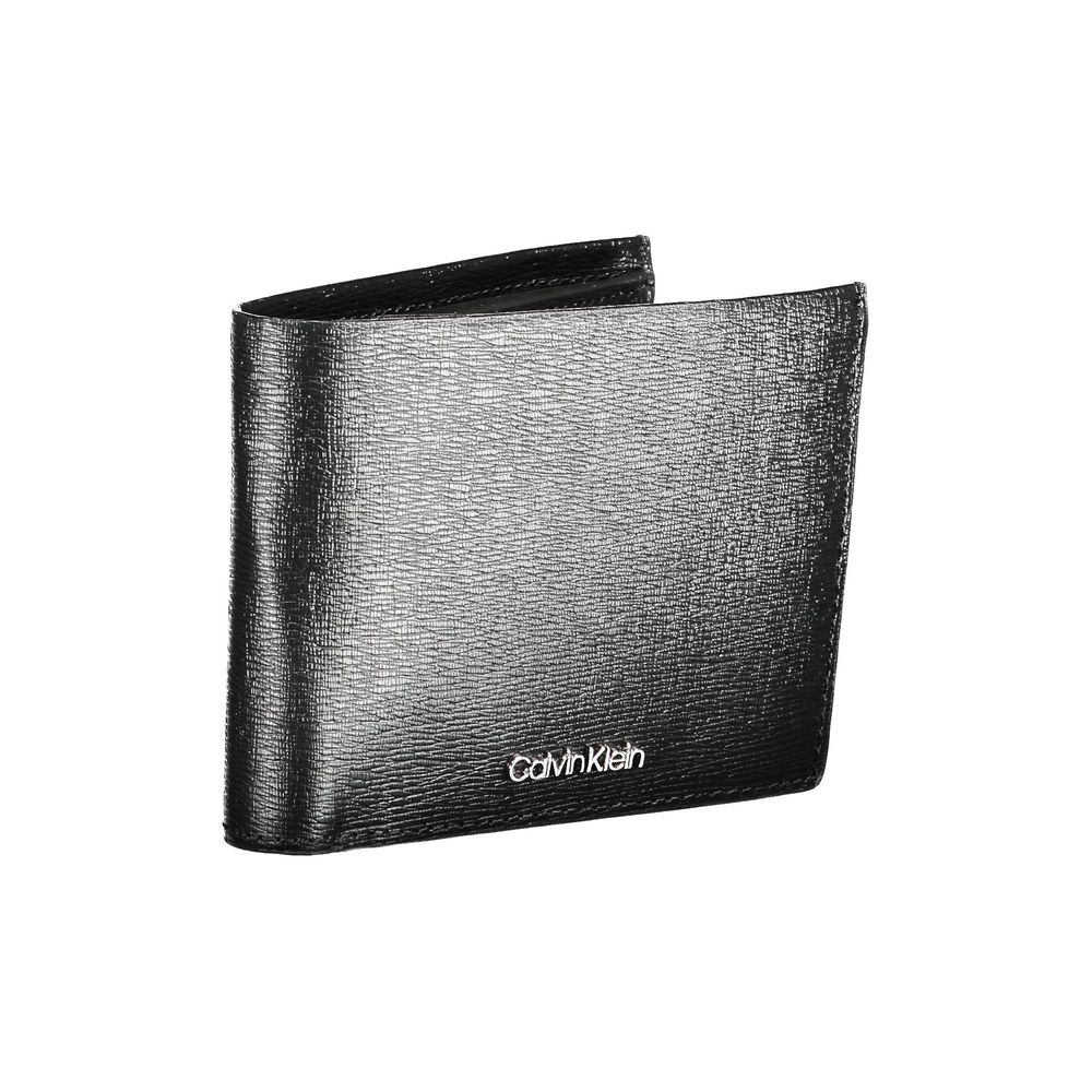 Elegant Black Leather Wallet with RFID Block