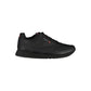 Sleek Black Sports Sneakers with Contrasting Accents