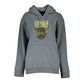 Sleek Gray Fleece Hooded Sweatshirt