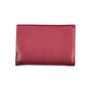 Elegant Pink Leather Tri-Fold Wallet