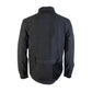 Sleek Black Tech Fabric Overshirt Jacket