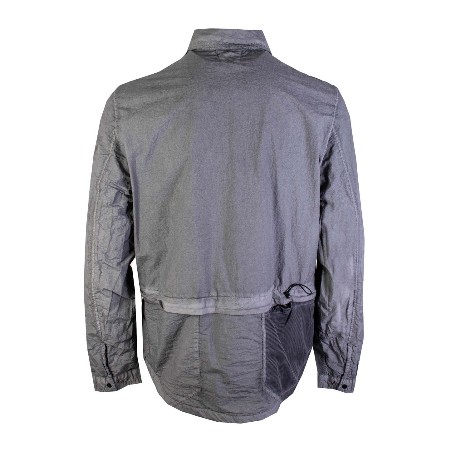 Tech Fabric Black Overshirt Jacket