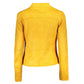 Vibrant Yellow Athletic Jacket with Chic Logo