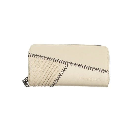 Beige Chic Wallet with Contrasting Accents