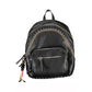 Chic Black Contrast Detail Backpack