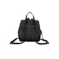 Chic Black Backpack with Contrasting Details