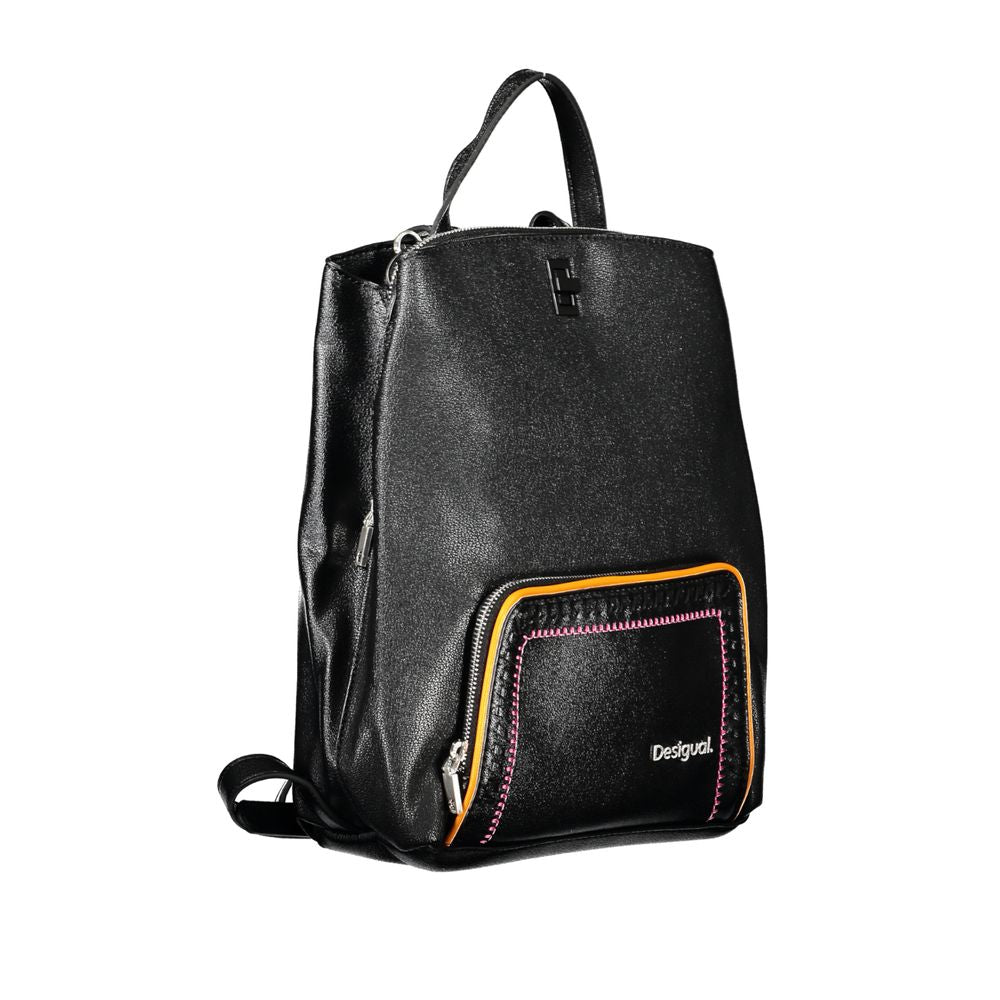 Elegant Black Multi-Compartment Backpack