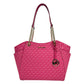 Jet Set Large Chain Electric Pink Shoulder Tote Bag