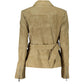 Elegant Long Sleeve Beige Jacket