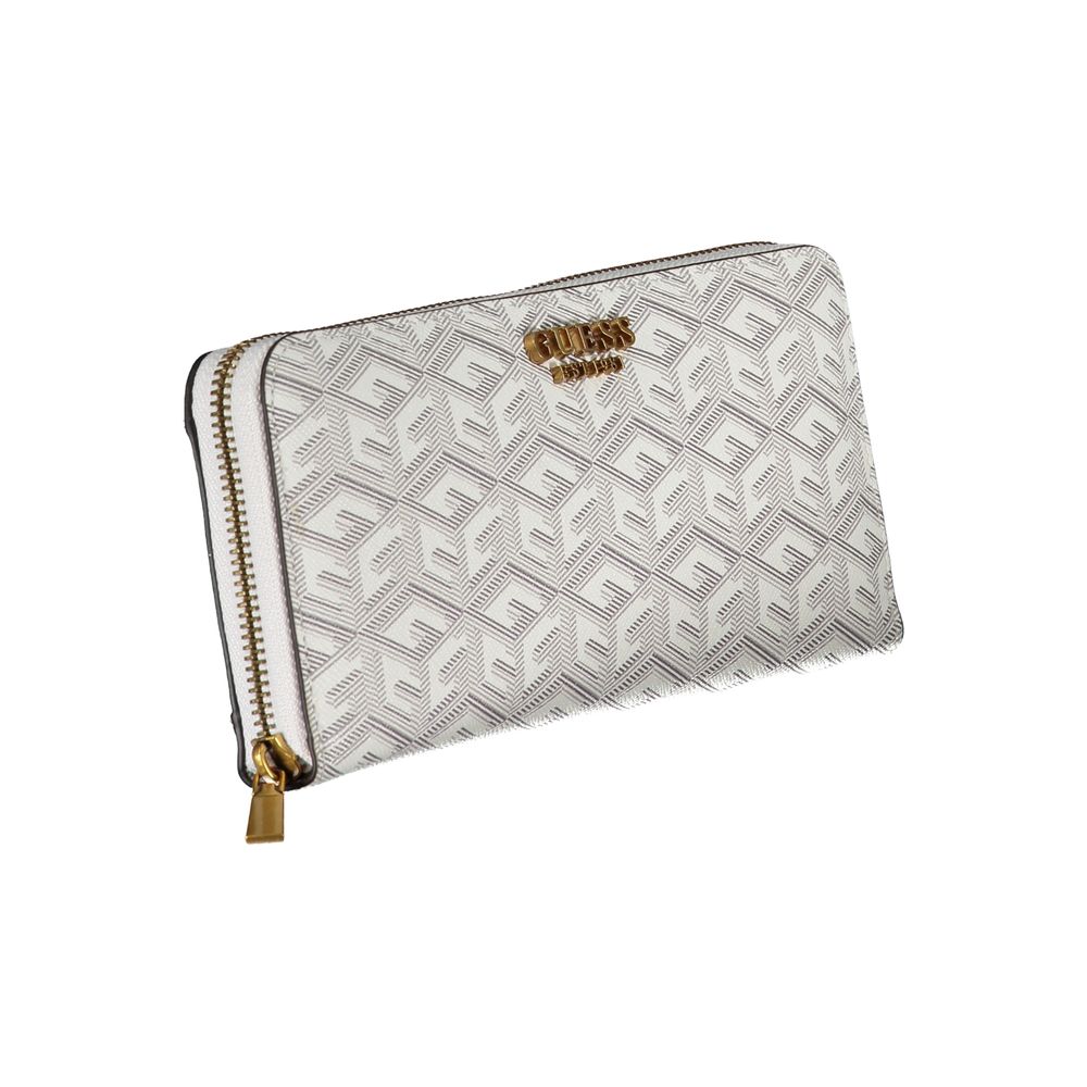 Chic White Multi-Compartment Wallet