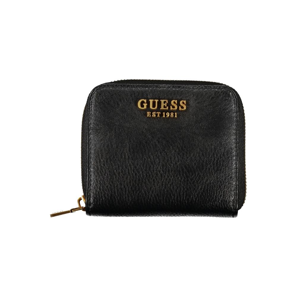 Chic Black Polyethylene Coin Purse Wallet