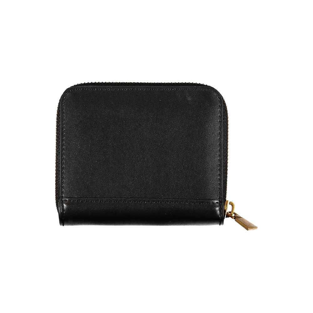 Chic Black Zip Wallet With Card Organizer