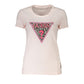 Chic Pink Rhinestone Appliqué Organic Tee