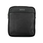 Sleek Men's Black Shoulder Bag