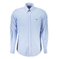 Elegant Light Blue Long Sleeve Button-Down Shirt