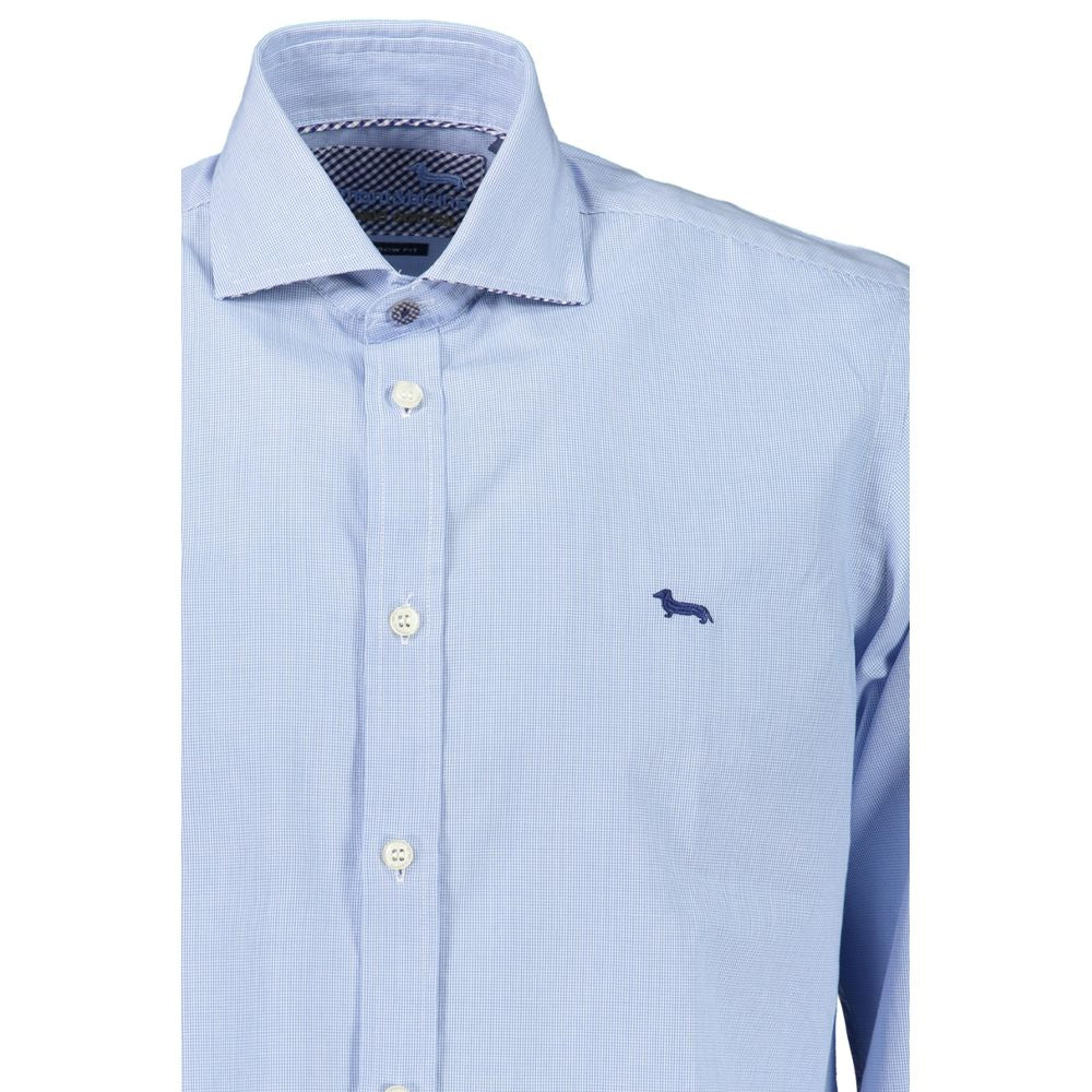 Elegant Light Blue Long Sleeve Shirt