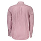 Elegant Pink Narrow Fit Long Sleeve Shirt