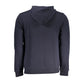 Blue Hooded Cotton Blend Sweatshirt