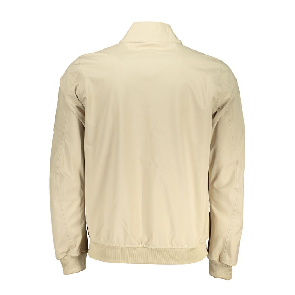 Beige Contrast Detail Sports Jacket