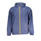 Sleek Waterproof Blue Jacket with Contrast Details