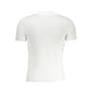 Elegant White Contrast Polo Shirt