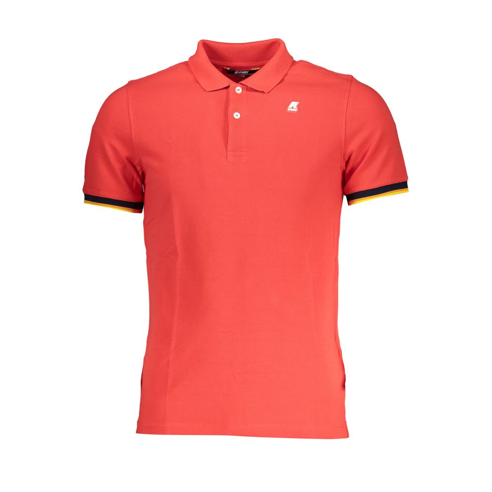 Elegant Pink Contrast Detail Polo Shirt