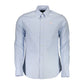 Sleek Slim Fit Long Sleeved Shirt in Light Blue