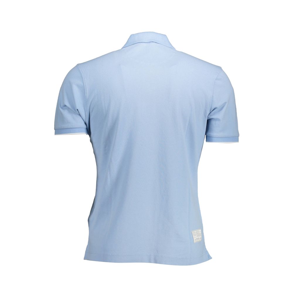 Elegant Short Sleeve Polo - Light Blue