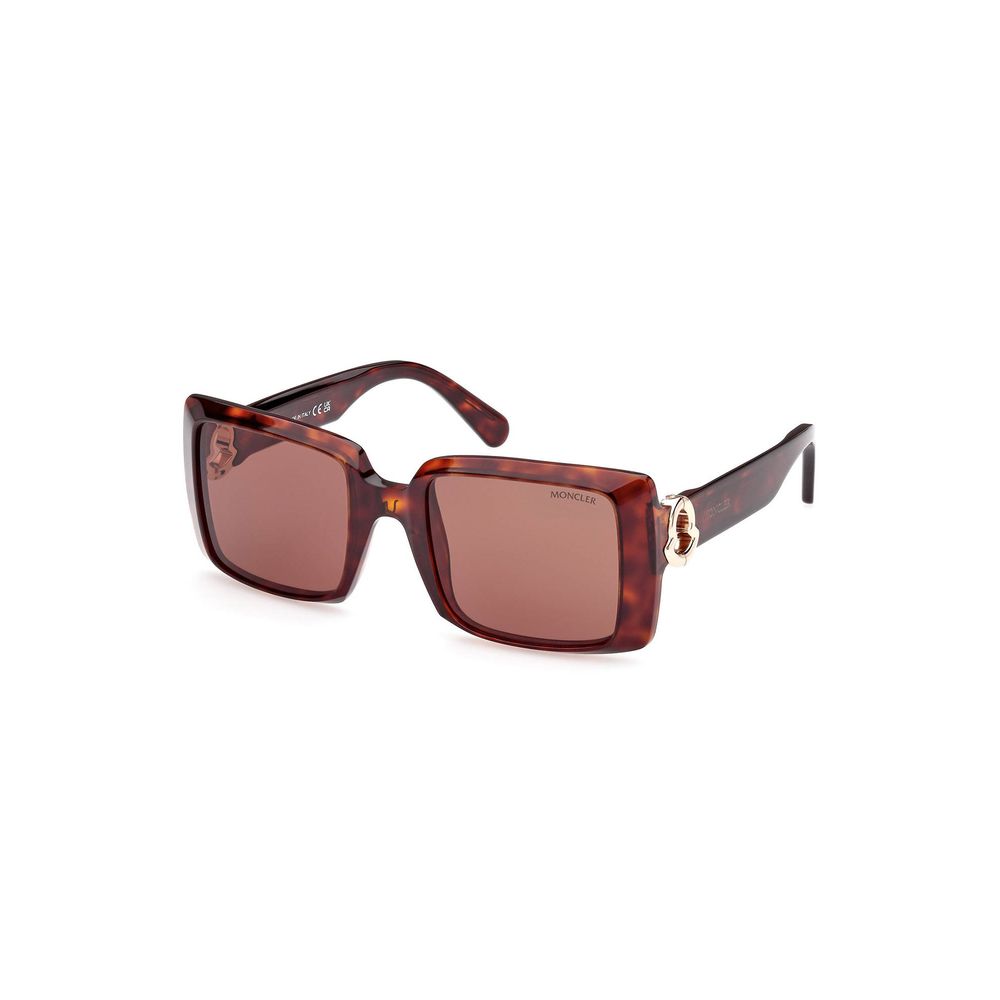 Chic Rectangular Brown Lens Sunglasses