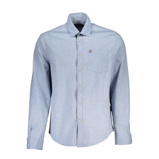 Elegant Light Blue Regular Fit Shirt