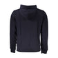 Elegant Fleece Hooded Sweatshirt in Blue